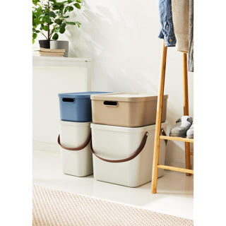 Rotho decoratie opbergbox albula light 20 l mistletoe wit