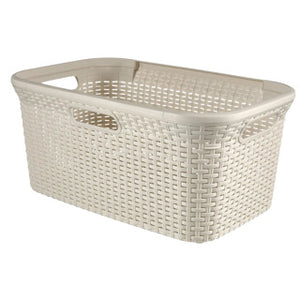 Curver style wasmand 45 l vintage wit