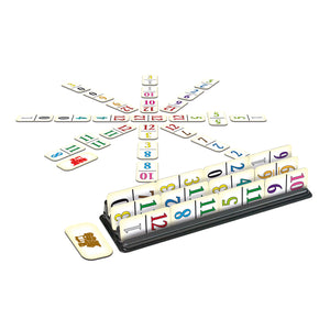 Tactic mexican train – bordspel – compacte editie – klassiek dominospel – vanaf 7 jaar – 2 of meer spelers