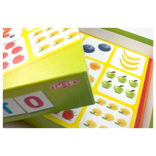 Tactic lotto fruit nummers – kaartspel – zoek vind – familiespel – 2-4 spelers – vanaf 3 jaar