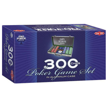 Tactic pro poker set – pokerset – luxe aluminium koffer – 300 chips van 11,5 gram – inclusief kaarten, dobbelstenen en dealer button – vanaf 14 jaar
