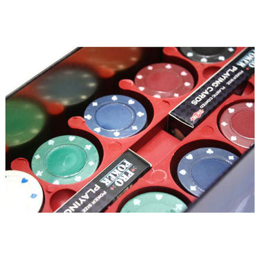 Tactic pro poker texas hold'em set – pokerset – luxe aluminium koffer – 200 chips van 11,5 gram – inclusief kaarten, dobbelstenen en dealer button – vanaf 14 jaar
