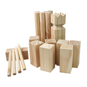 Tactic kubb – vang- en werpspel – origineel zweeds werpspel in handige draagbare doos – duurzaam grenenhout