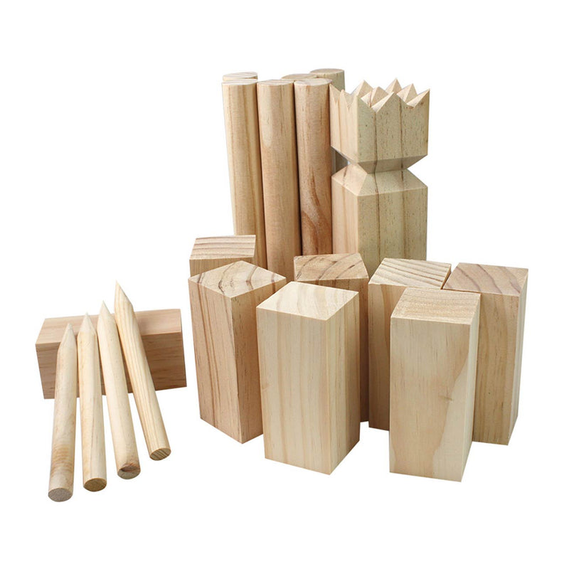 Load image into Gallery viewer, Tactic kubb – vang- en werpspel – origineel zweeds werpspel in handige draagbare doos – duurzaam grenenhout
