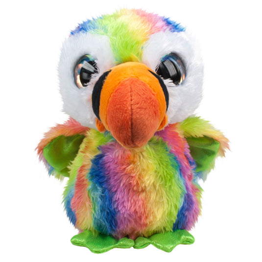 Lumo stars knuffel - papegaai lenni, 24cm