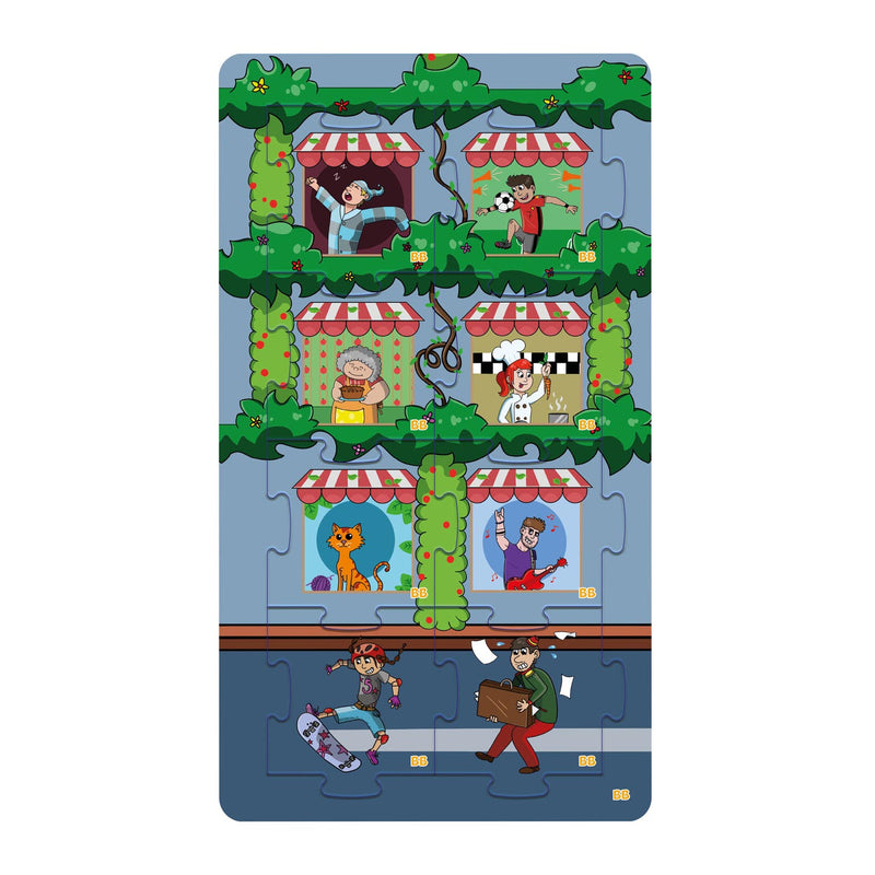 Load image into Gallery viewer, Biobuddi 2in1 puzzel en memo city life
