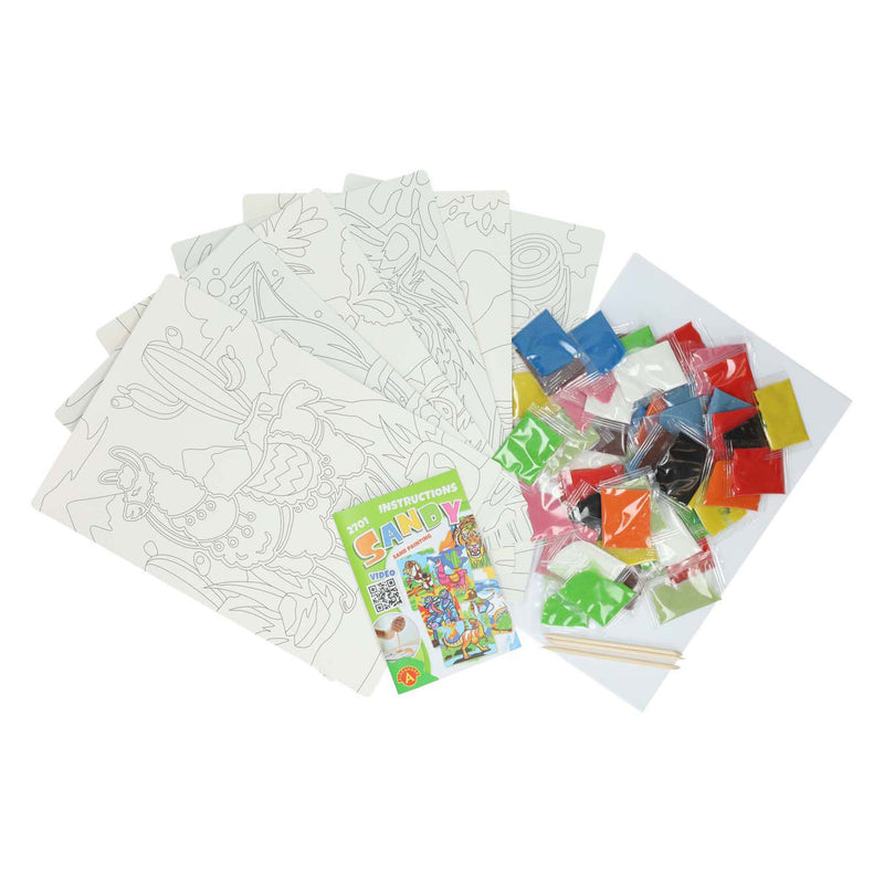 Load image into Gallery viewer, Selecta zandkunst knutselen mega pack (66 zakjes knutselzand)
