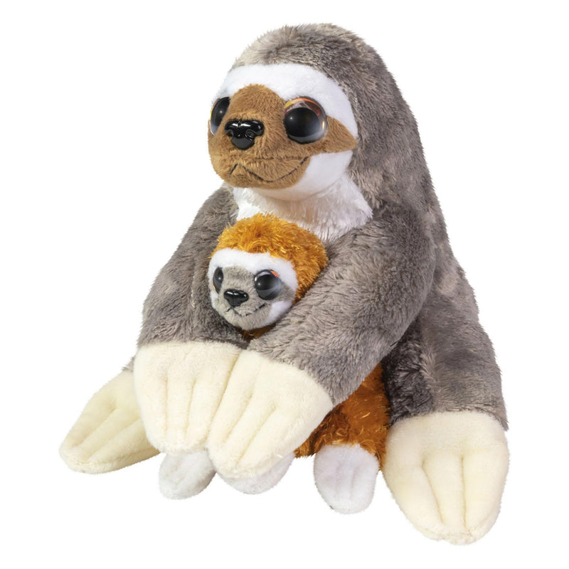 Load image into Gallery viewer, Lumo stars knuffel - luiaard caramel en coffee, 24cm
