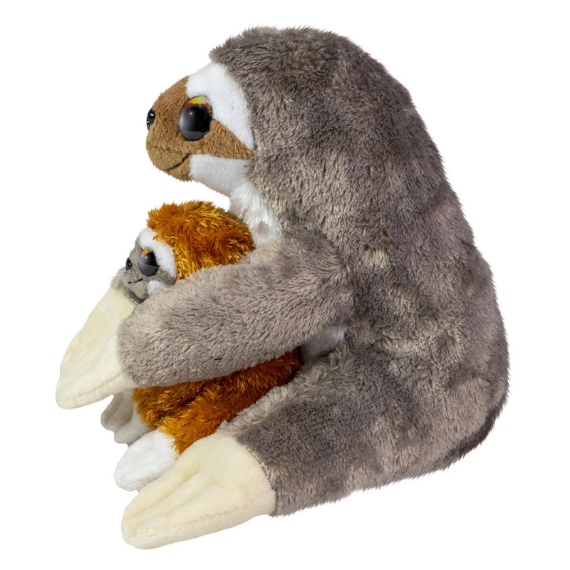 Load image into Gallery viewer, Lumo stars knuffel - luiaard caramel en coffee, 24cm
