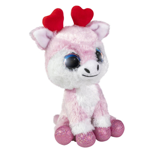 Lumo stars knuffel - rendier love, 15cm