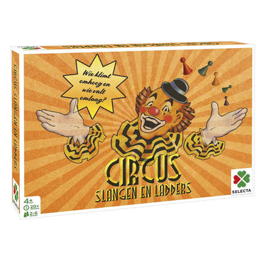 Selecta bordspellen van toen - circus slangen en ladders