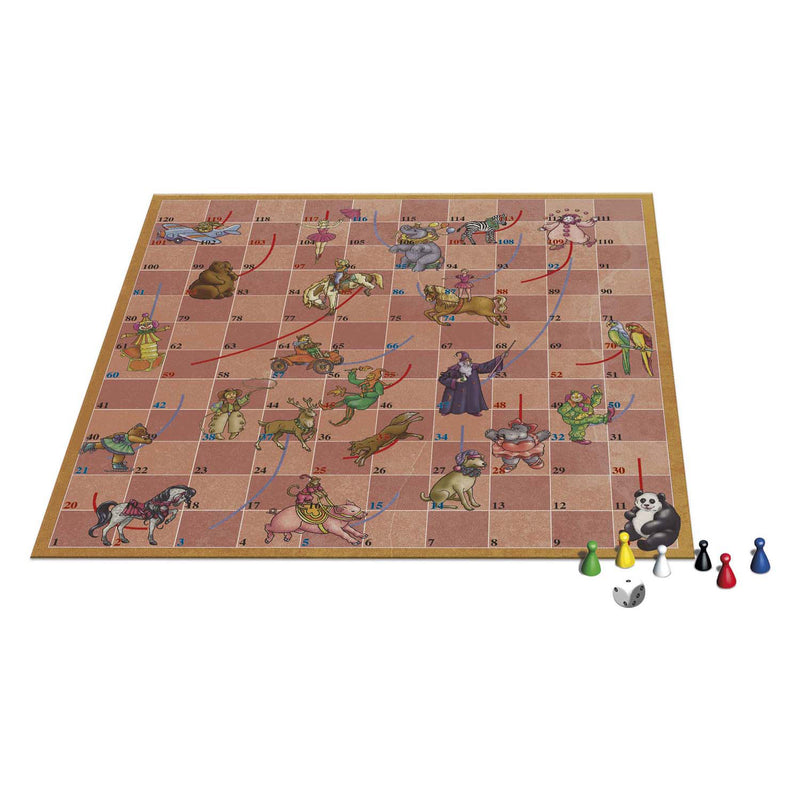 Load image into Gallery viewer, Selecta bordspel spellen van toen -circus slangen en ladders
