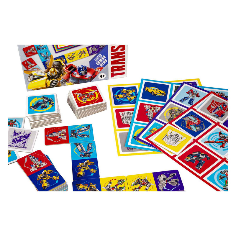 Load image into Gallery viewer, Tactic transformers 3in1 memo lotto domino
