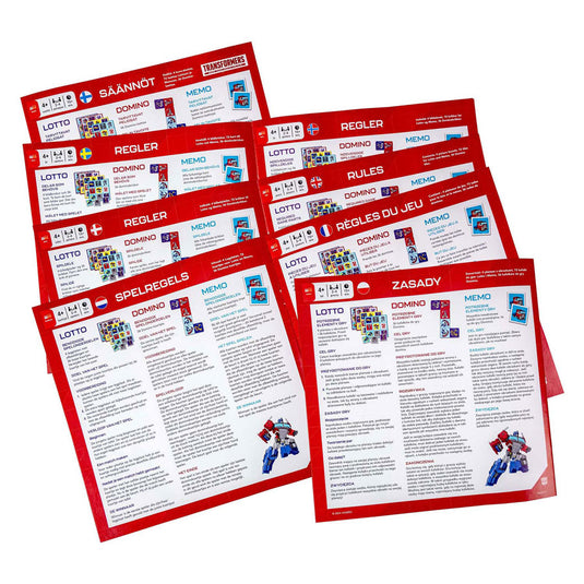Selecta transformers 3in1 memo lotto domino