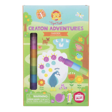 Tiger tribe waskrijt kleurset crayon adventures tuin -