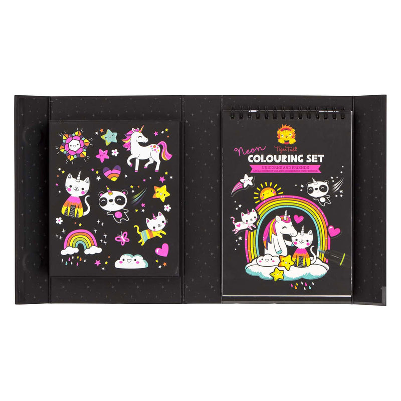 Load image into Gallery viewer, Selecta neon kleurset - eenhoorns en vrienden
