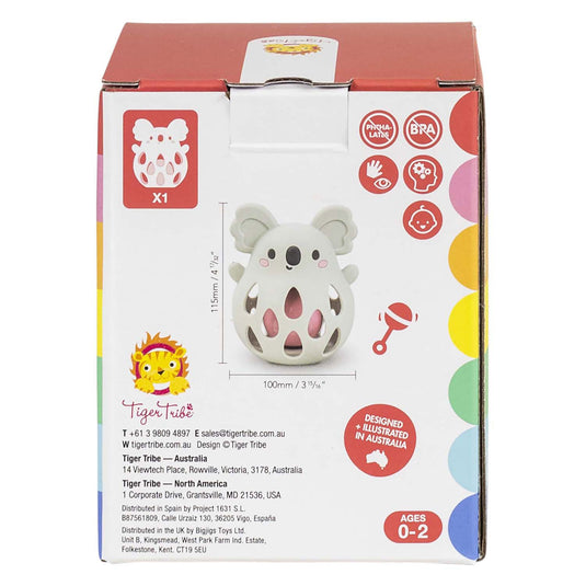 Selecta siliconen rammelaar - koala