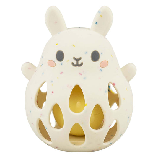 Selecta siliconen rammelaar - konijn