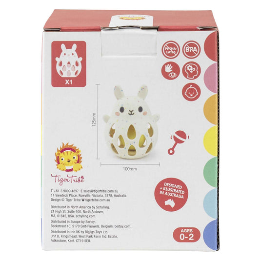 Selecta siliconen rammelaar - konijn