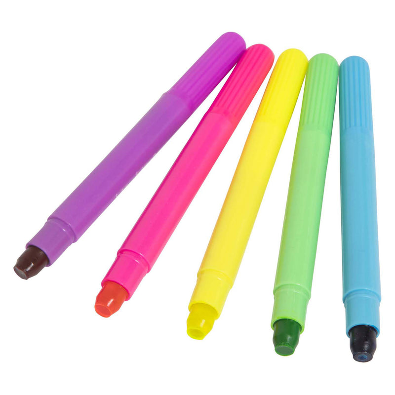 Load image into Gallery viewer, Selecta neon gel krijtjes, 5st.
