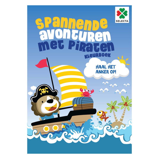 Selecta spannende avonturen met piraten kleurboek