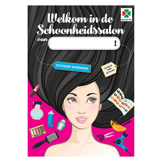 Selecta welkom in mijn schoonheindssalon stickerboek