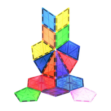 Picasso tiles tactic - constructiespeelgoed - magnetic tiles - magnetische tegels - geometry set - stem speelgoed - creatief bouwspeelgoed - 16-delig - vanaf 3 jaar