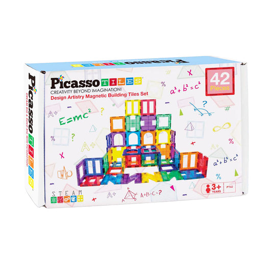 Selecta picassotiles artistry - magnetische bouwtegels, 42dlg.