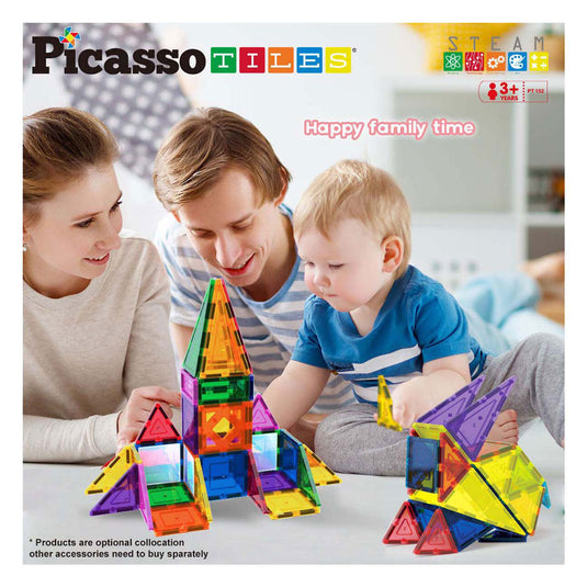 Selecta picassotiles blocks and mirrors - magnetische bouwtegels, 152dlg.