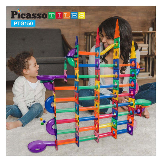 Selecta picassotiles marble run - magnetische bouwtegels, 150dlg.
