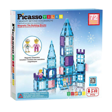 Picasso tiles tactic - constructiespeelgoed - magnetic tiles - magnetische tegels - winter thema - stem speelgoed - creatief bouwspeelgoed - 72-delig - vanaf 3 jaar