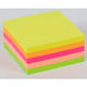 Notes office depot 76x76mm assorti neon zelfklevend herplaatsbaar 400 vel