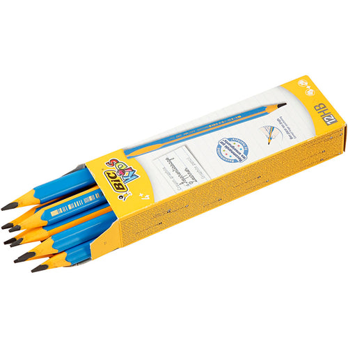 Bic potloden, l: 14 cm, dikte 10 mm, vulling 4 mm, 12 stuk 1 doos