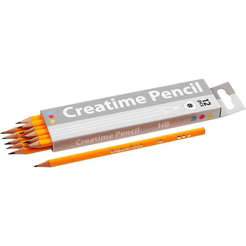 Load image into Gallery viewer, Creativ company https: www.cchobby.nl schoolpotloden-l-17-5-cm-hb-dikte-7-mm-vulling-2-mm-12-stuk-1-doos
