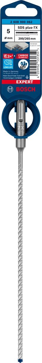 Bosch expert sds plus-7x hamerboor 5 x 200 x 265 mm