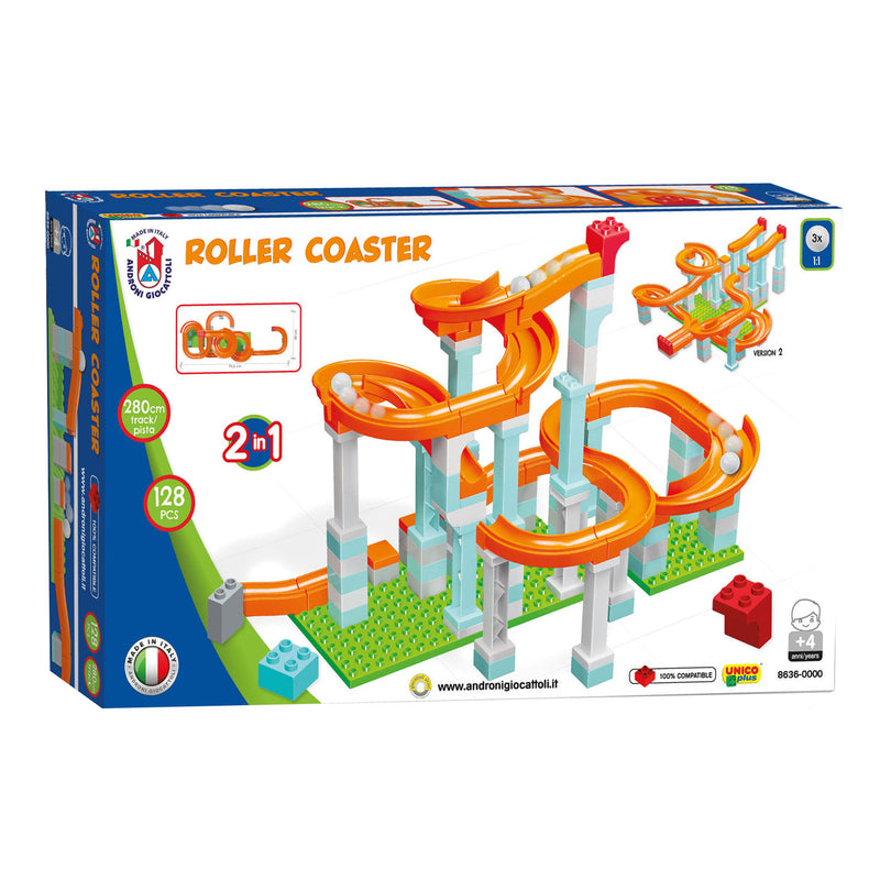 Load image into Gallery viewer, Androni knikkerbaan roller coaster set, 128dlg.
