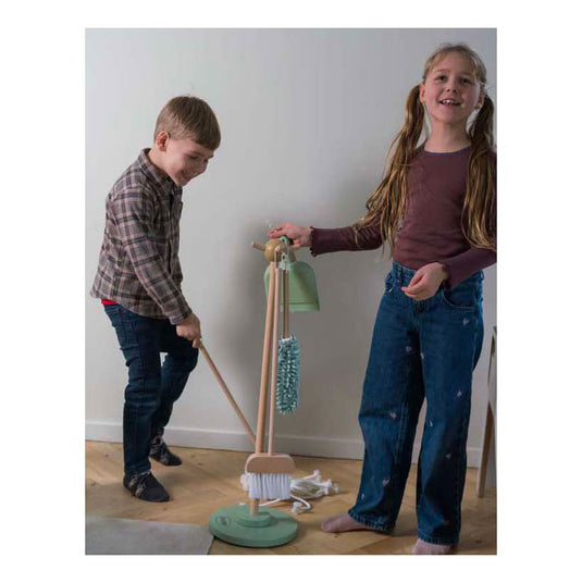 Dantoy houten schoonmaakset, 6dlg.