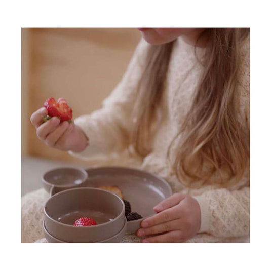 Dantoy tiny - dinnertime servies geschenkset (mokka 7-delig)