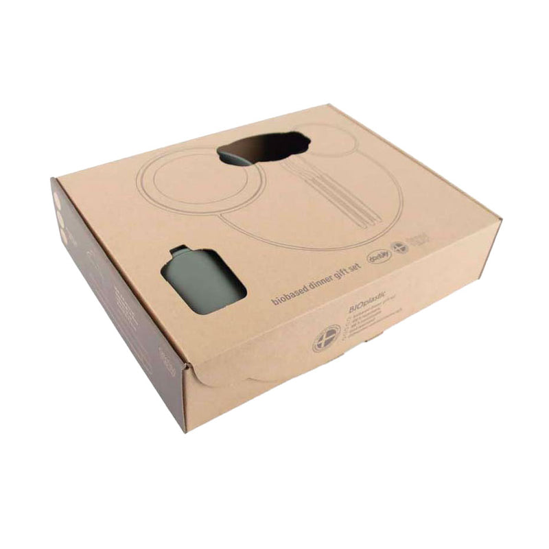 Load image into Gallery viewer, Dantoy kinderservies olijfgroen, 7dlg.
