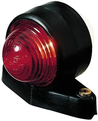 Hella umrissleuchte clearance light white red rubber housing