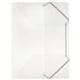 Mappen od pp 500g m2 a4 32x24,5cm transparant wit 3 flappen elastieksluiting