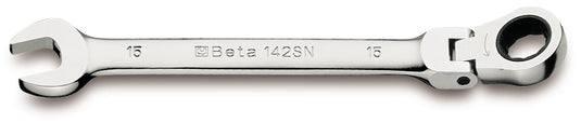 Beta omschakelbare ratelringsteeksleutel met kniegewricht 142sn 8 - 001420208
