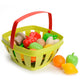 Ecoiffier 100% chef groenten en fruit in mand