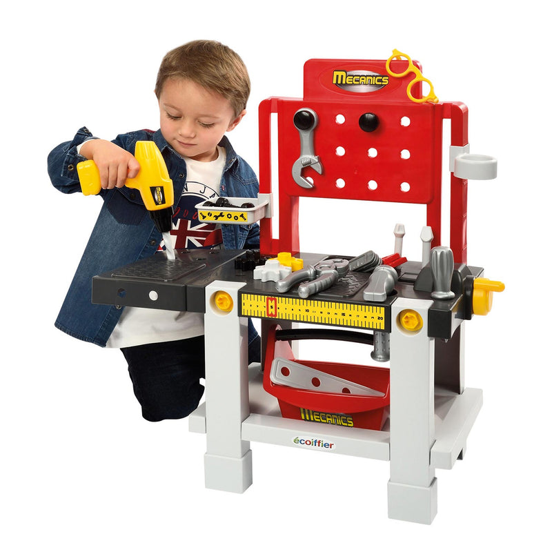 Load image into Gallery viewer, Ecoiffier werkbank met gereedschap
