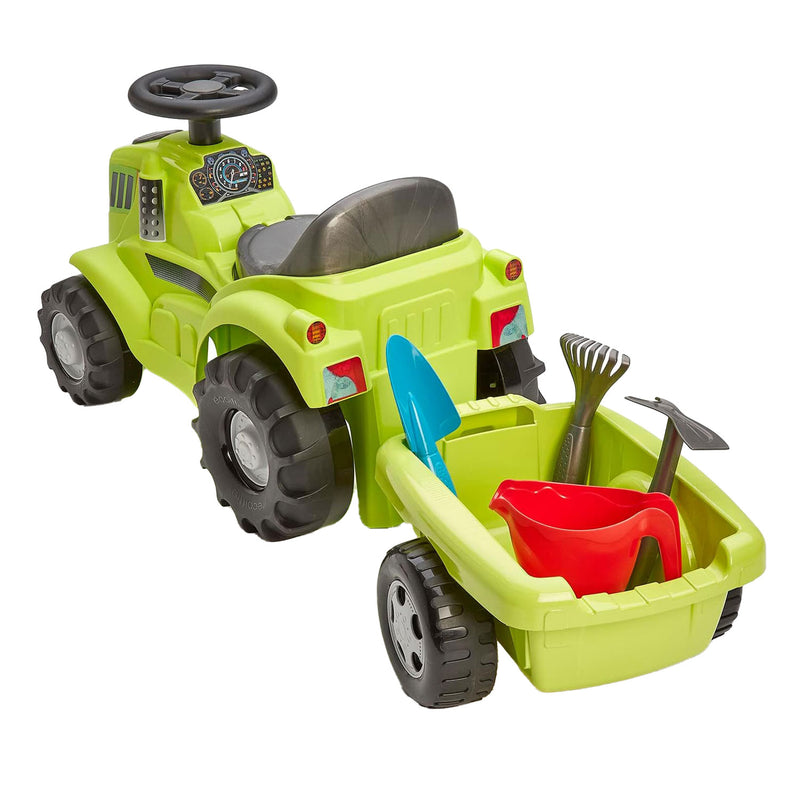 Load image into Gallery viewer, Ecoiffier tractor met aanhanger
