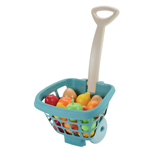 Ecoiffier winkeltrolley met fruit - 14dlg.