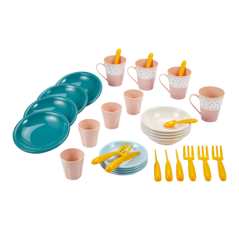 Load image into Gallery viewer, Écoiffier ecoiffier vert azur picknick speelset met kartonnen picknickmand - 32dlg.
