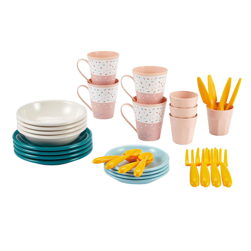 Load image into Gallery viewer, Écoiffier ecoiffier vert azur picknick speelset met kartonnen picknickmand - 32dlg.
