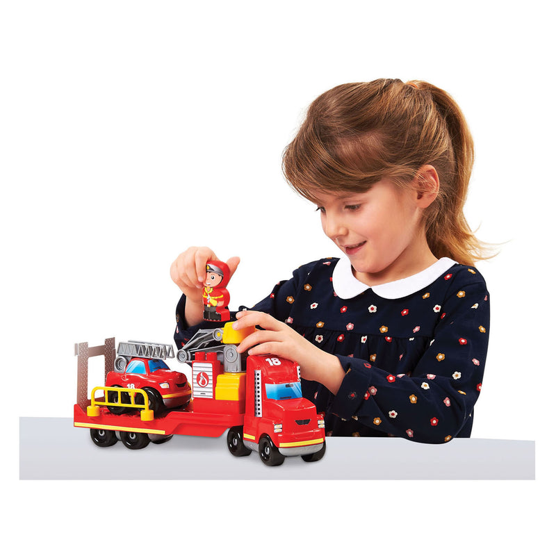 Load image into Gallery viewer, Abrick brandweerwagen met brandweerauto
