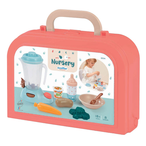 Ecoiffier verzorging - baby's voedingsset in koffer, 8dlg.